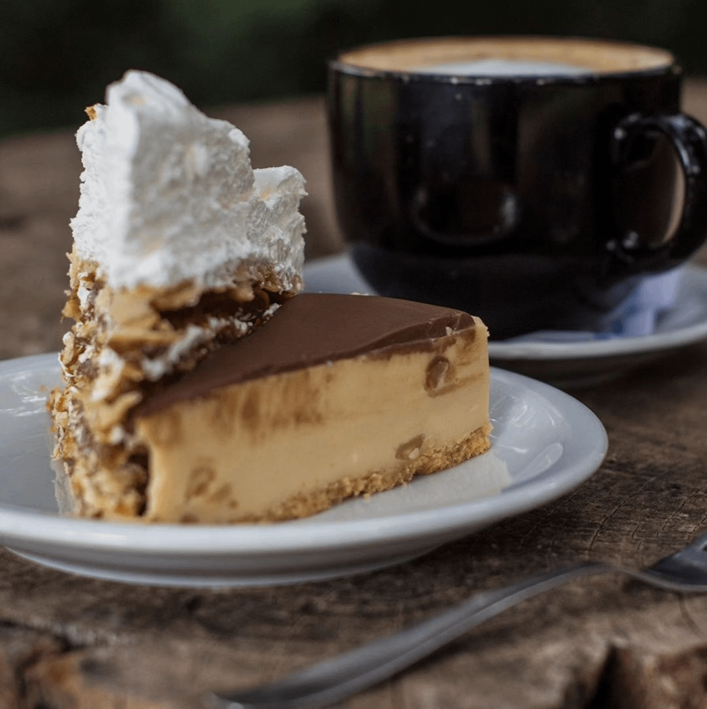 [I ate] Rogel cake and kinder cake at my favorite coffee shop