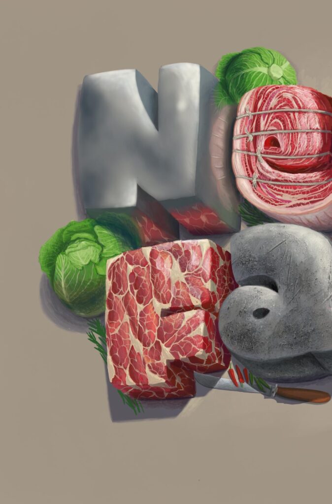 Idk if this is suitable to post but here is an illustration i did out of my love for meat
