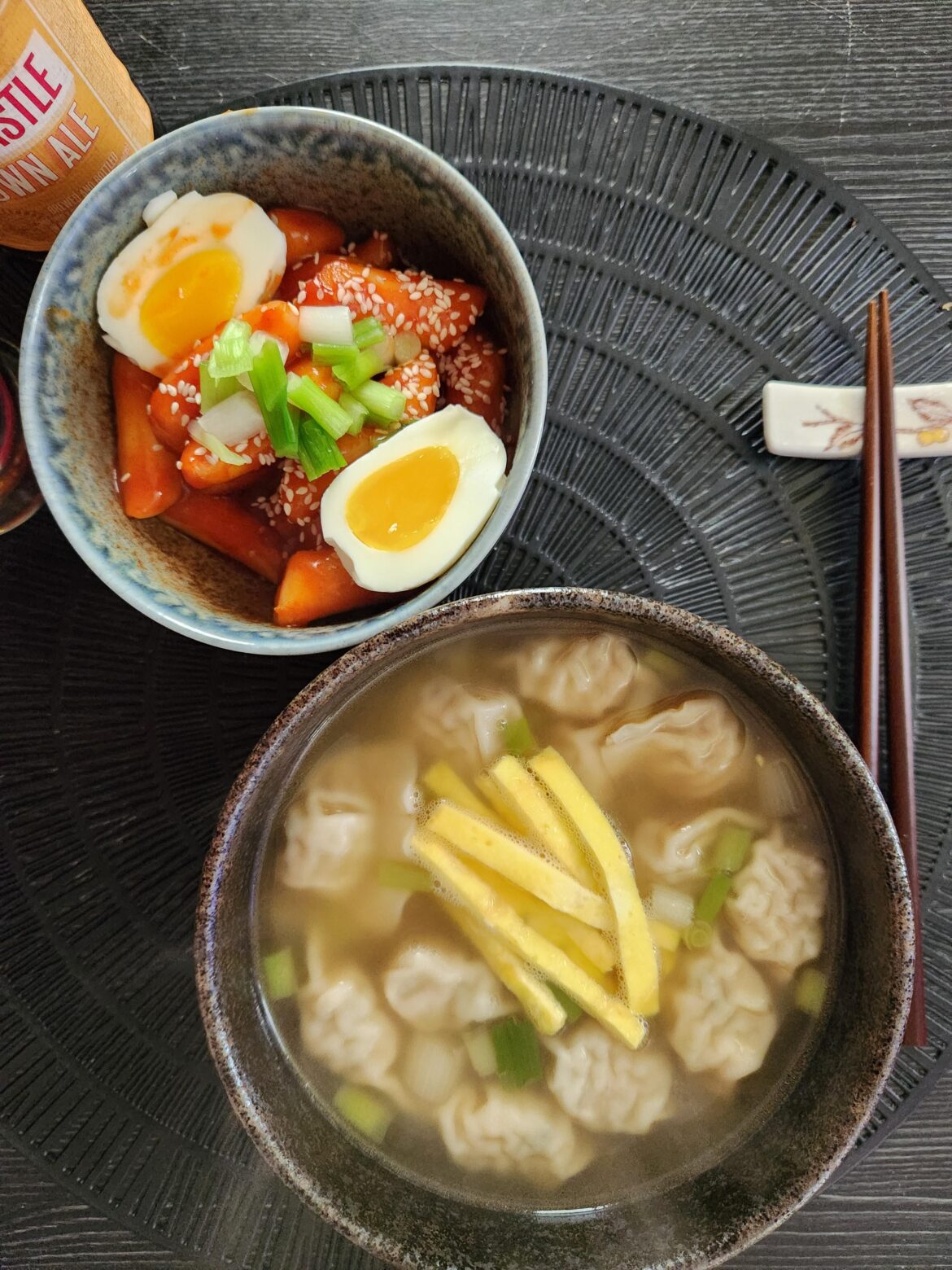 Mandu Guk and tteokbokki