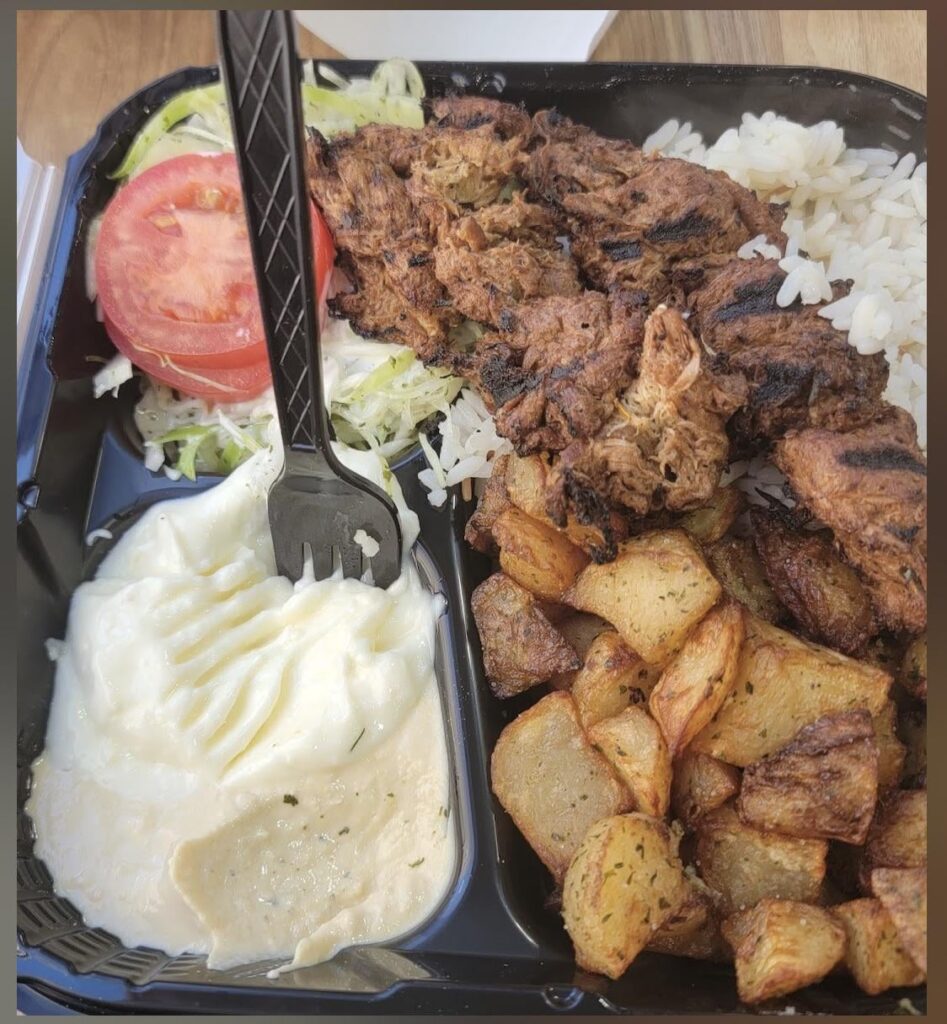 Lebanese Shawarma + Batata Harra