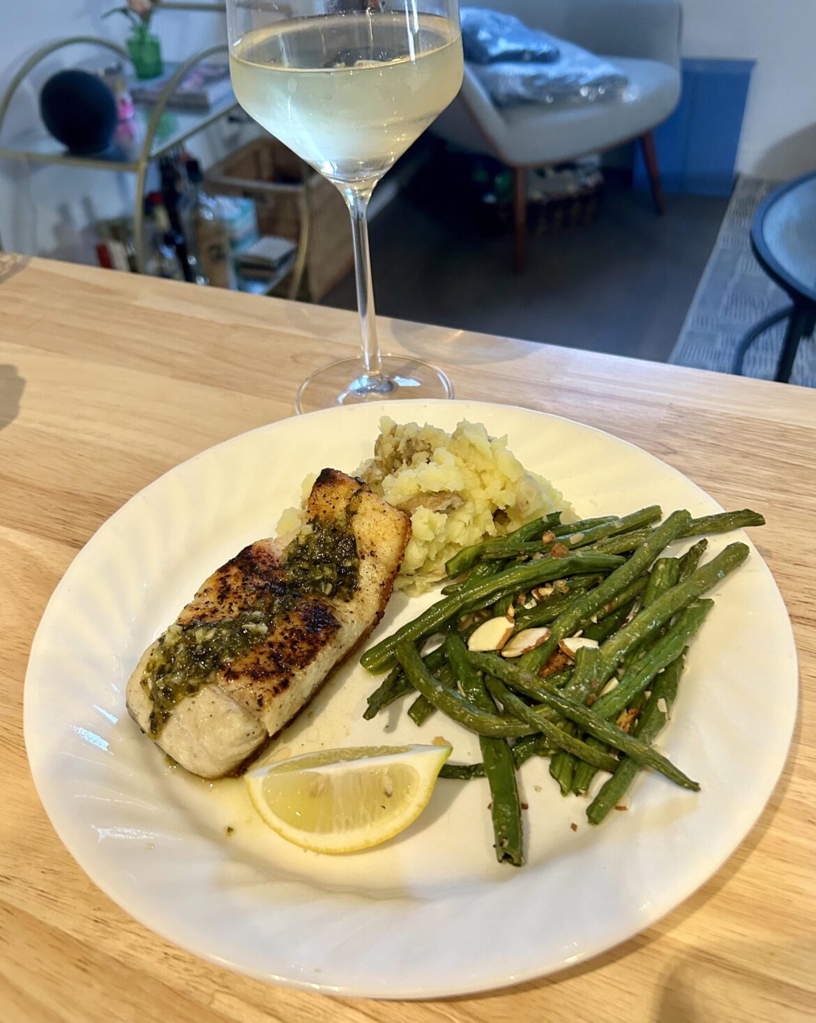 Buttery basil barramundi!