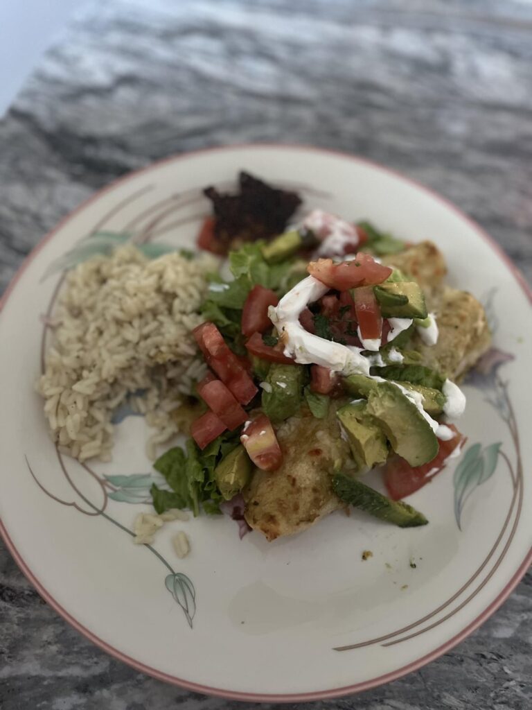 Homemade Enchiladas Verdes Dining And Cooking