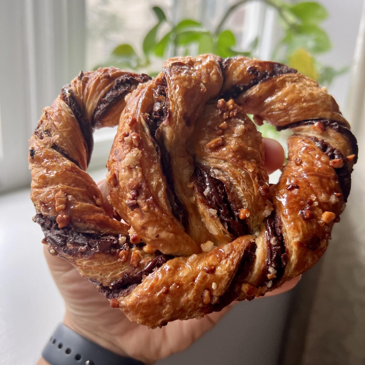 Chocolate Hazelnut Croissant Pretzel