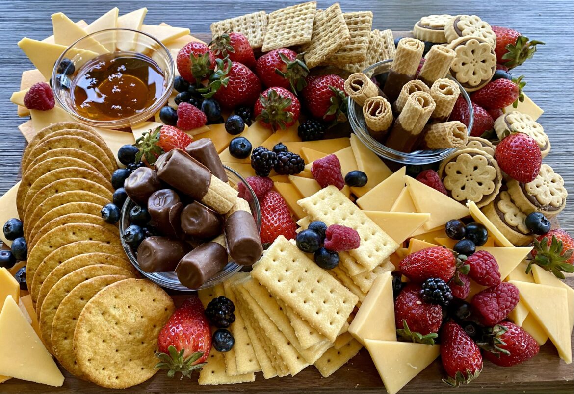 Cheese & berries w/honey was a hit!