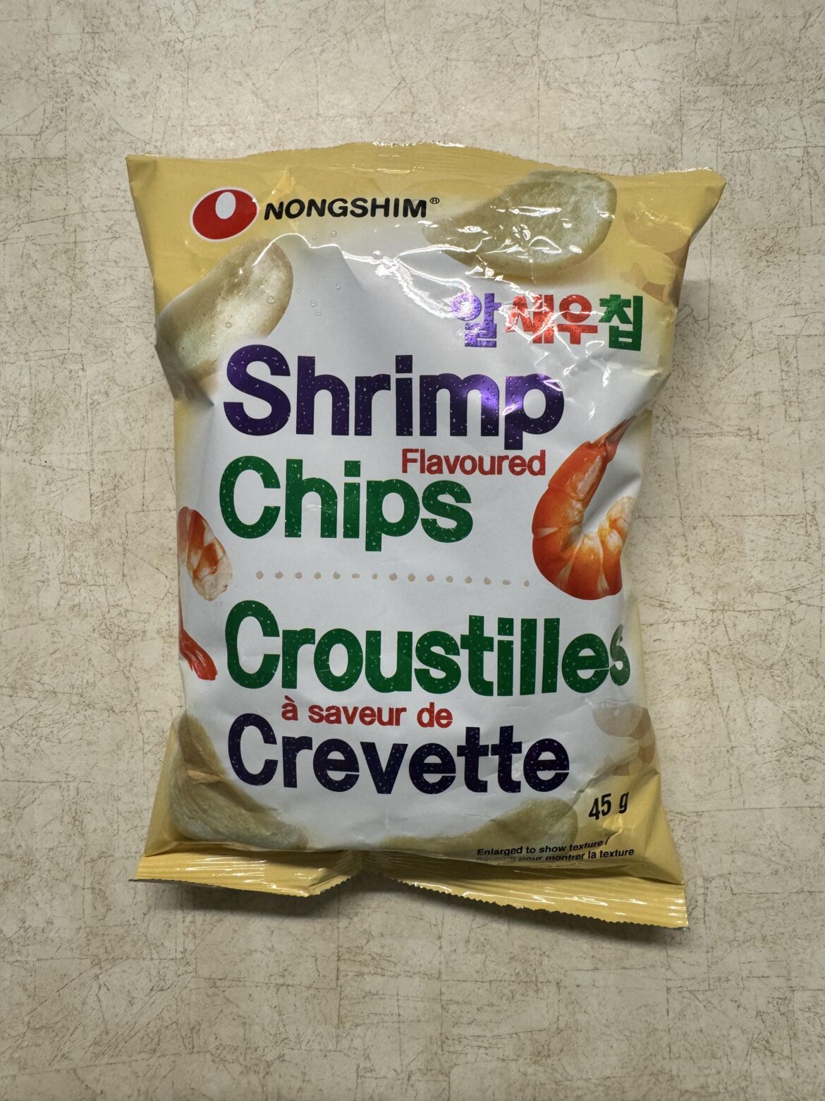 Nongshim shrimp flavoured chips