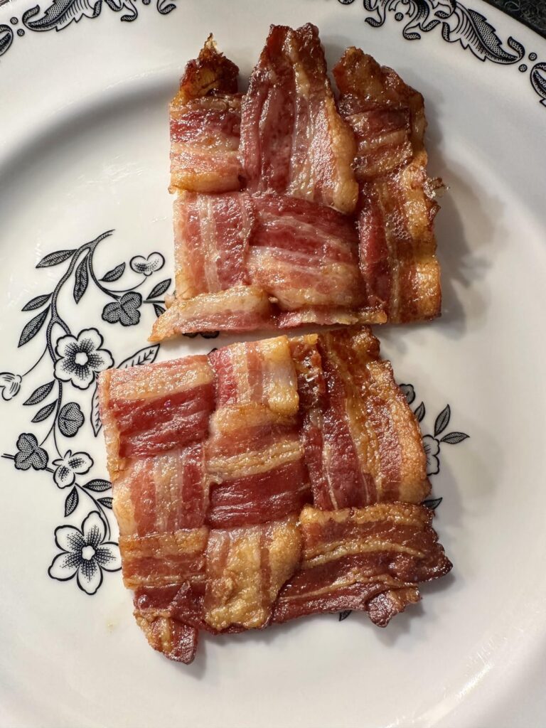 Bacon & scrambled egg sandwichen