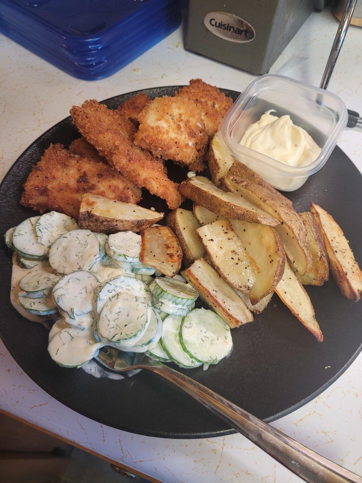 Loved this meal. Panko Crusted Talipa Fish Fingers