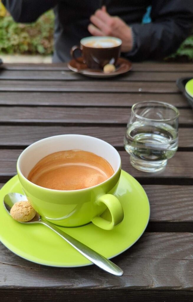 Coffee and biscuit with friend