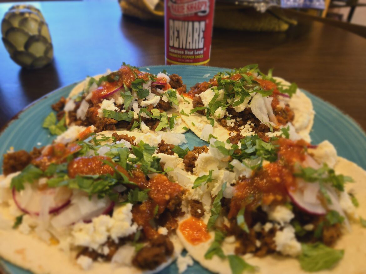 Just killed my bottle of Beware on some lovely chorizo tacos