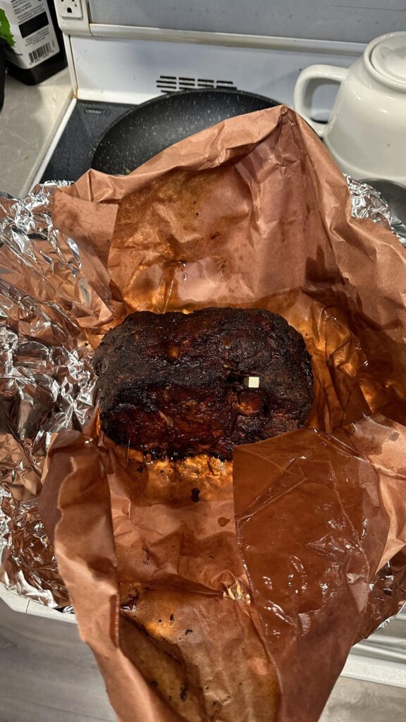 Pork shoulder, pulled pork.