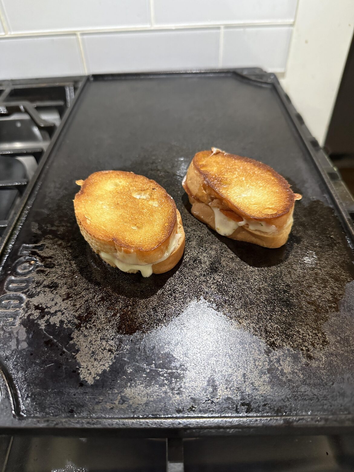 i felt a little hungry so i grilled some little cheeses