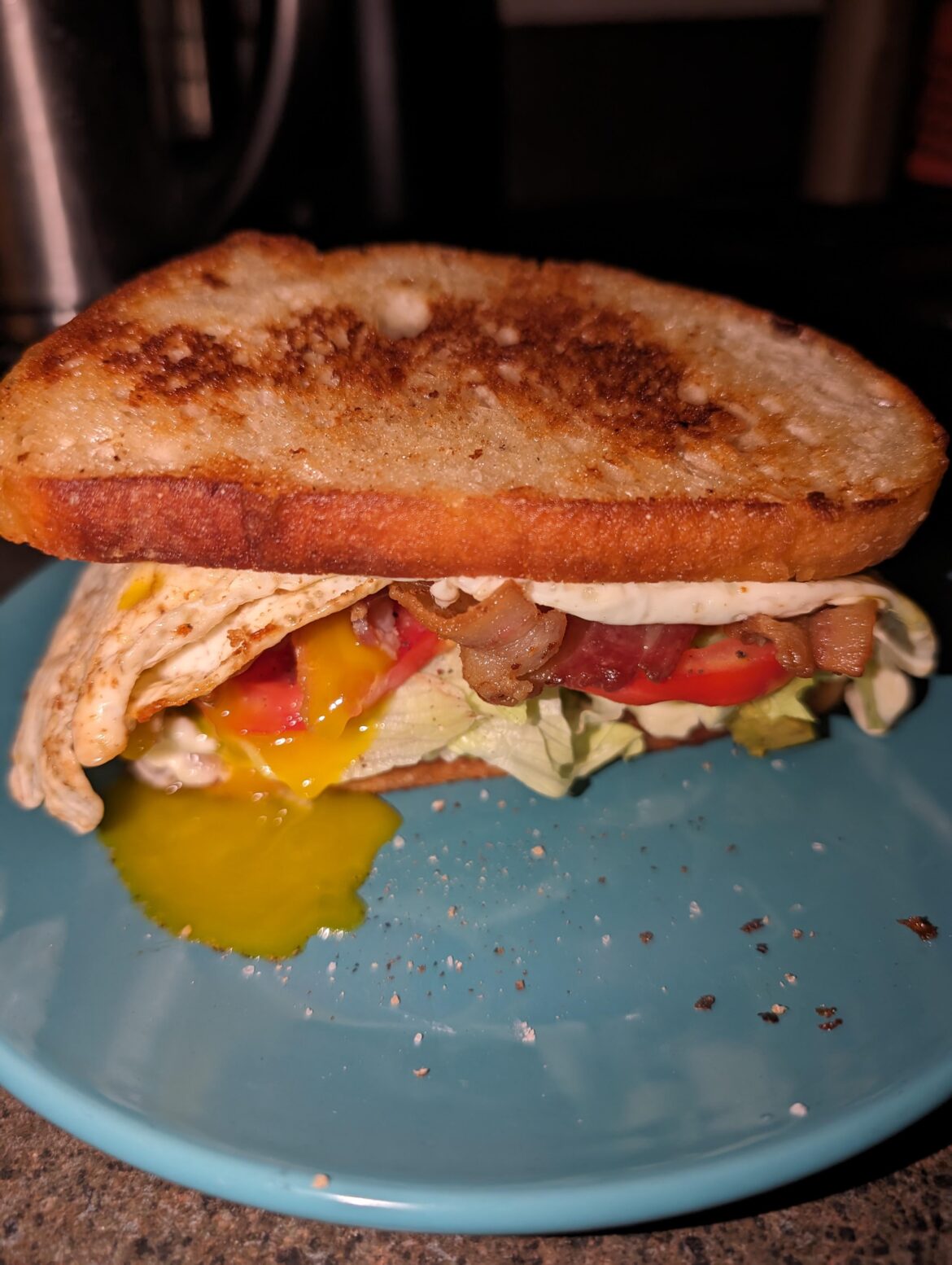 I woke up craving this. My picture shows the urgency. Ingredients below. I woke up craving this. My picture shows the urgency. Ingredients below.