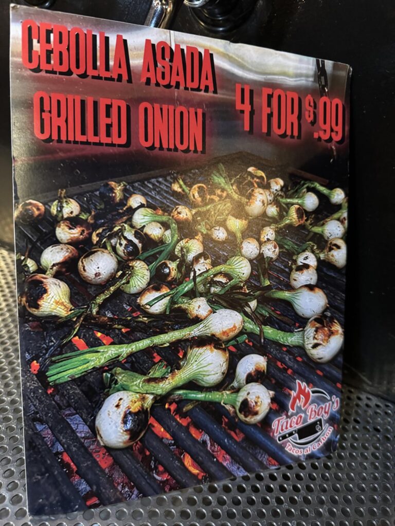 Cebolla Asada with a little salt