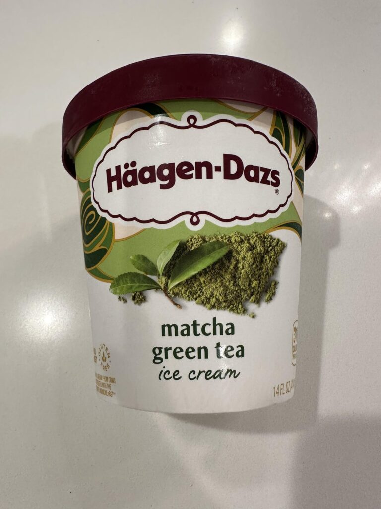 Haagen Dazs matcha green tea