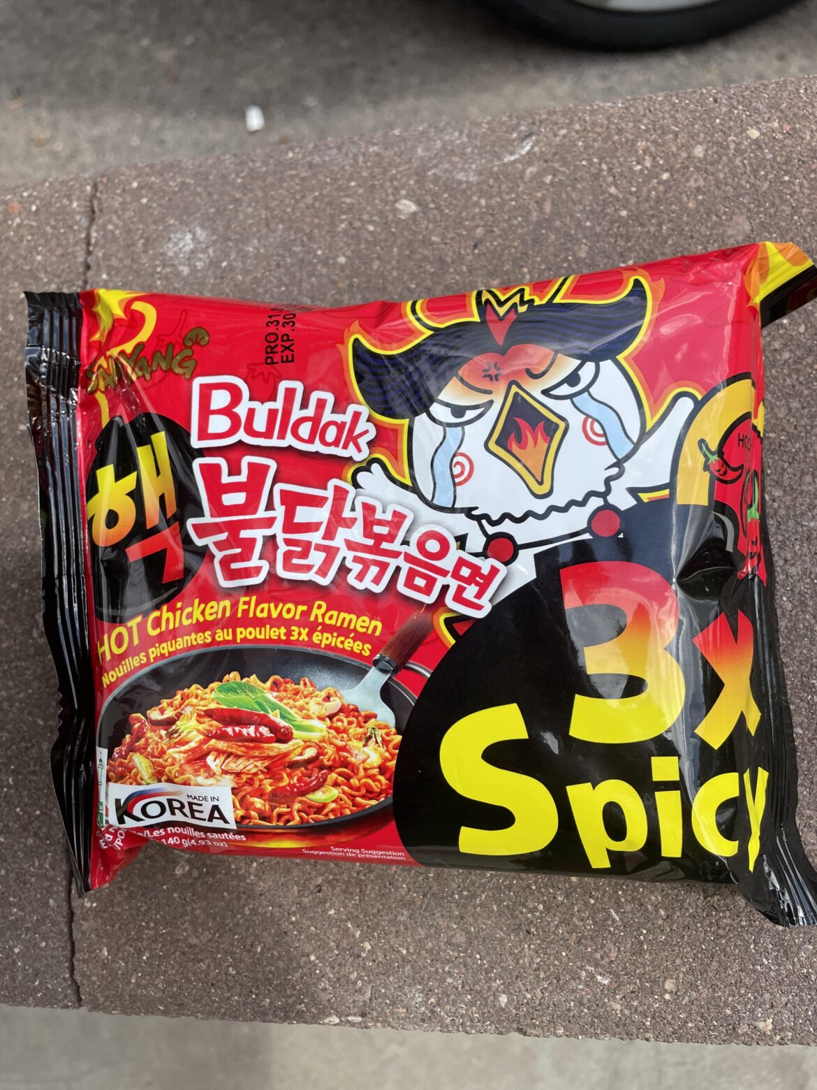 I ate buldak 3x spicy I ate buldak 3x spicy