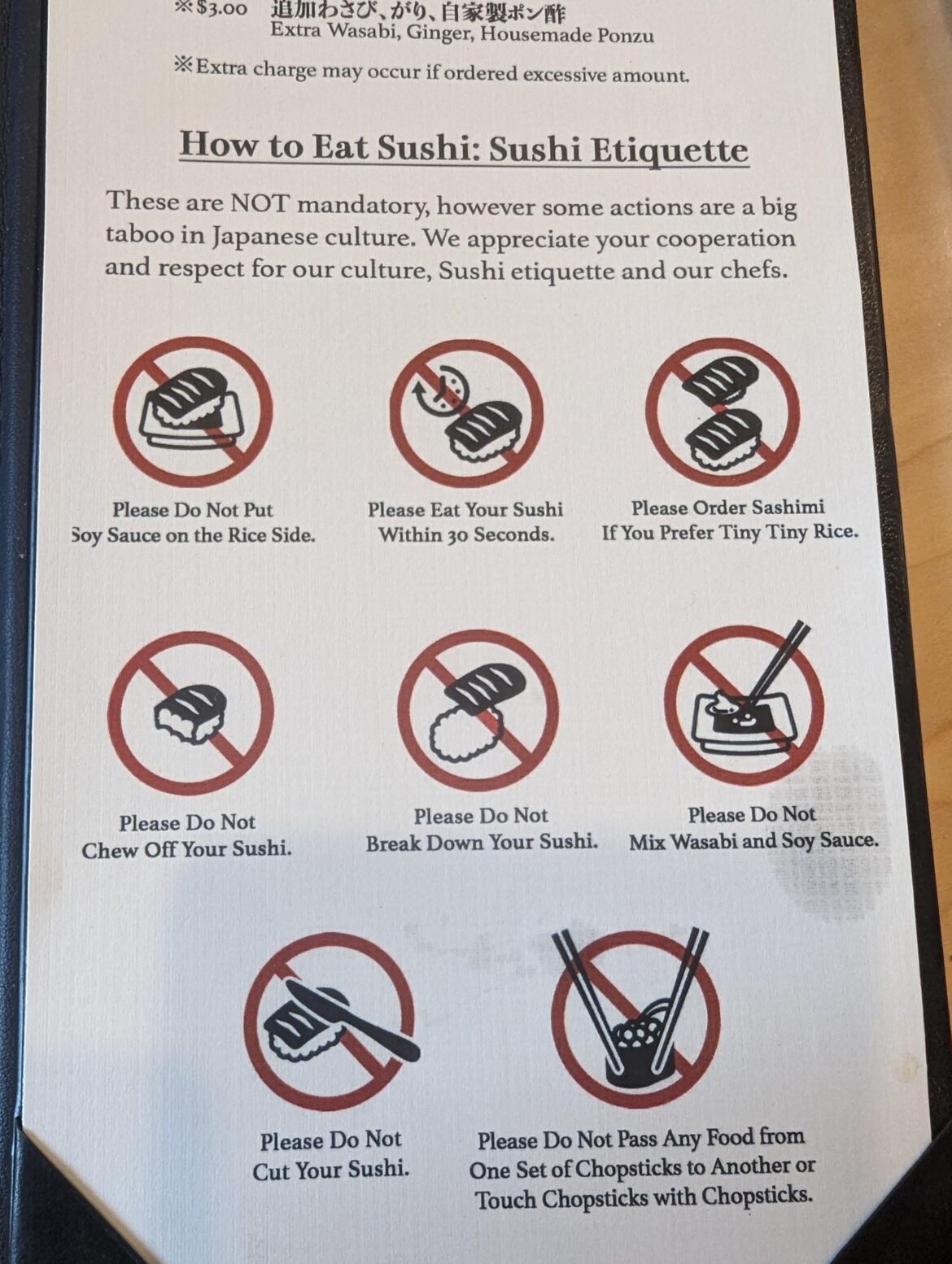 My Local Spot's Rules on Sushi Etiquette