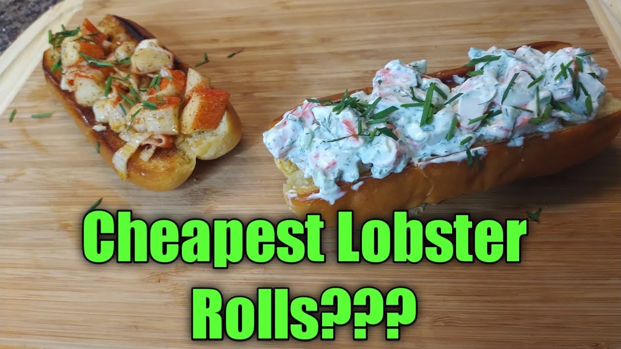 Imitation lobster rolls; Lobster rolls on a Budget. Cheaper Cravings