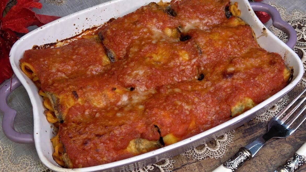 SONO LA FINE DEL MONDO INVOLTINI DI MELANZANE E PASTA ALLA SICILIANA Ricetta Facile