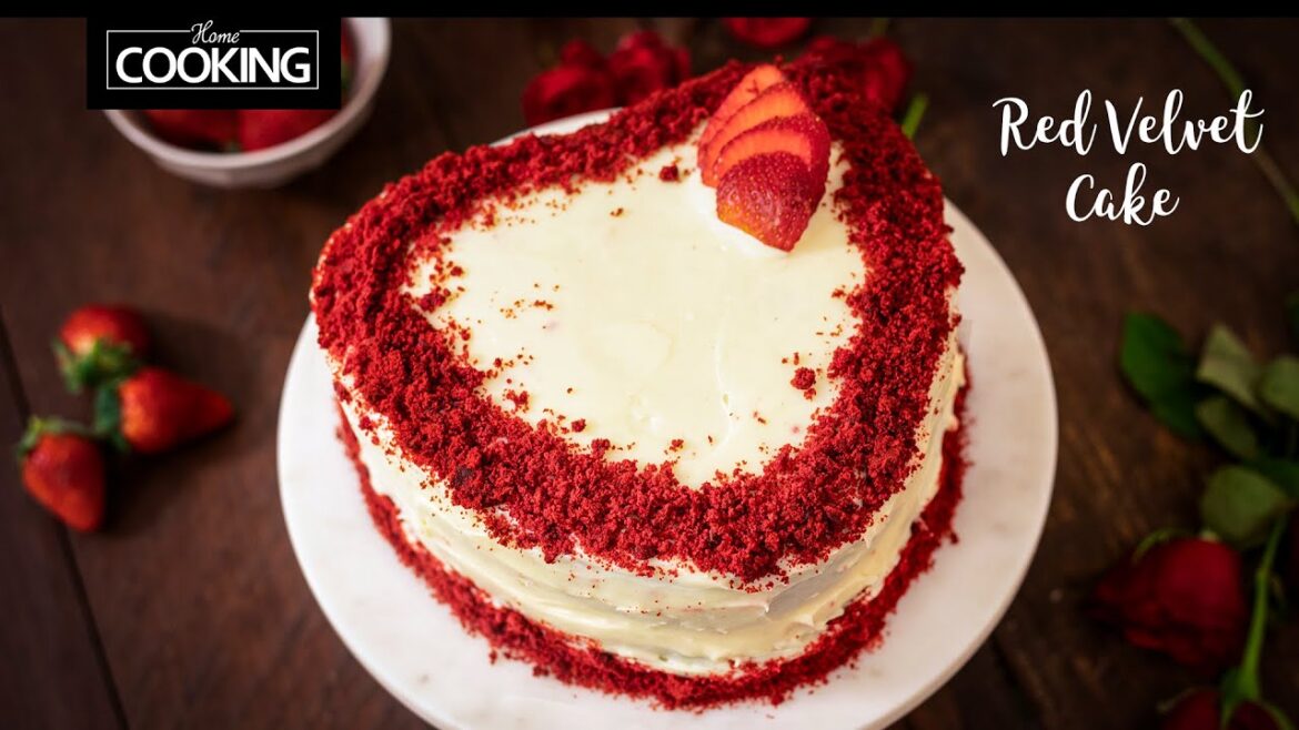 Eggless Red Velvet Cake | Red Velvet Cake | Valentine Special Cake Recipes | Heart Shape Cake