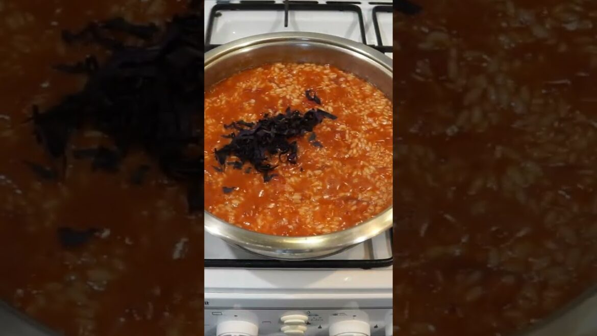 Ризотто с помидорами #recipe #food