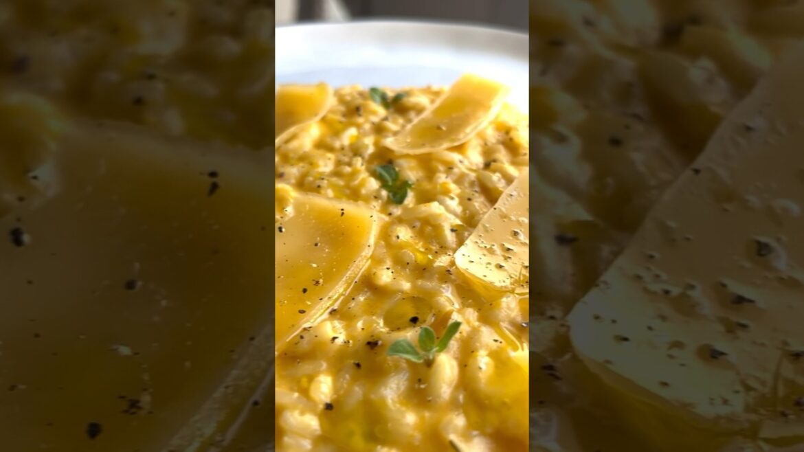 Risotto de calabaza ✨                                #fattoincasa #risotto #italy #foodie #calabaza