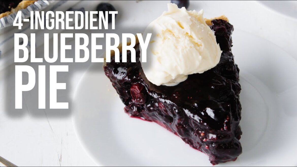 4-Ingredient No Bake Blueberry Pie