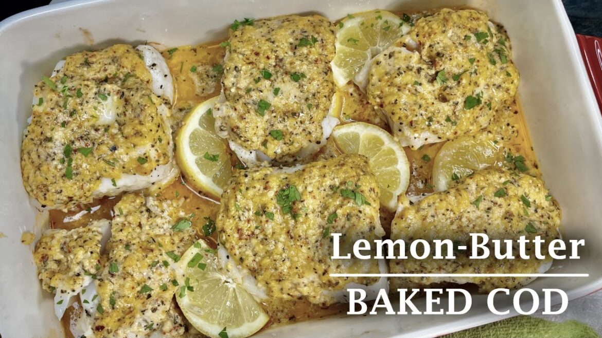 Lemon-Butter Baked Cod Recipe | Easy Baked Cod Recipe Lemon-Butter Baked Cod Recipe | Easy Baked Cod Recipe