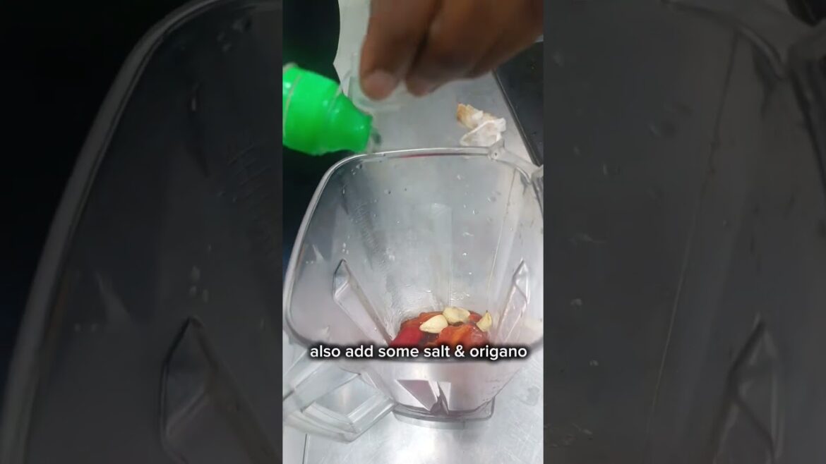 Red capsicum sauce #recipe #trending #shorts