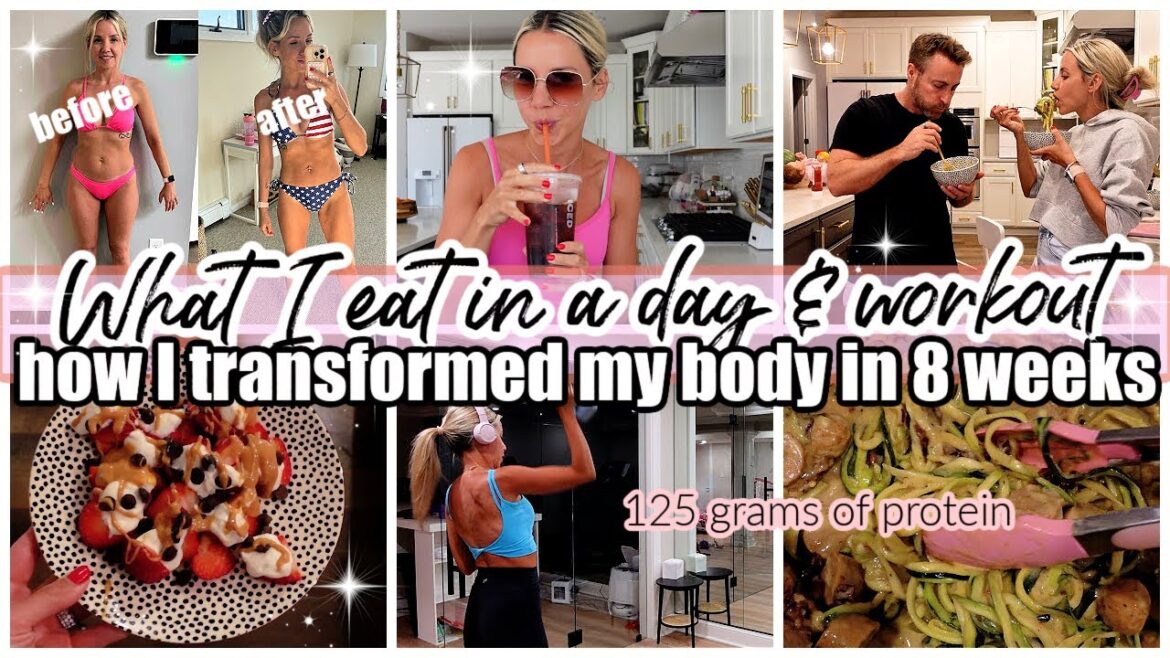 *NEW* WHAT I EAT IN A DAY + WORKOUTS HOW I TRANSFORMED MY BODY IN 8 WEEKS TIFFANI BEASTON HOMEMAKING