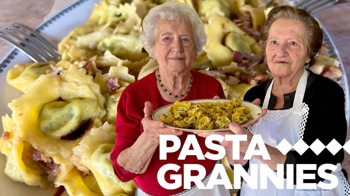 Ricotta filled tortelloni – and guess the special ingredient! | Pasta Grannies Ricotta filled tortelloni - and guess the special ingredient! | Pasta Grannies