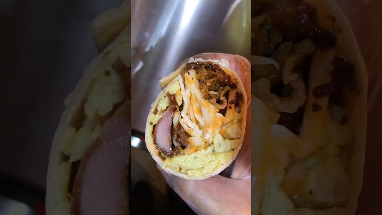 Bacon Egg Cheese Wrap #eggrecipe #eggs #wrap #tortilla #highprotein