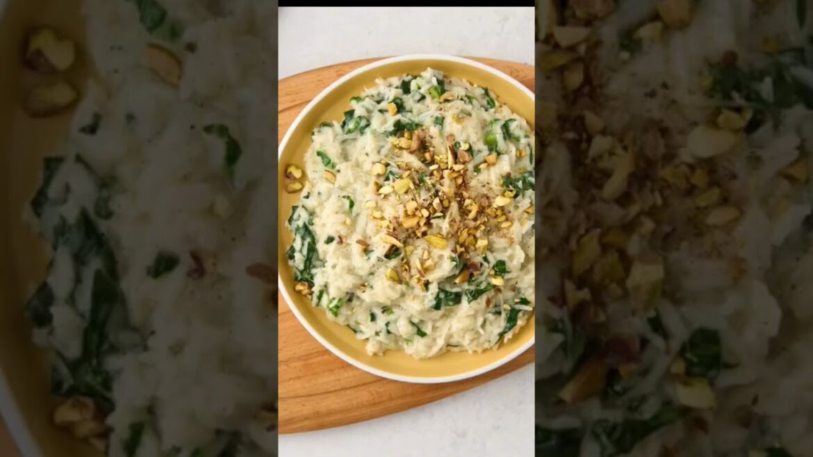 Ризотто со шпинатом и сыром Ризотто со шпинатом и сыром