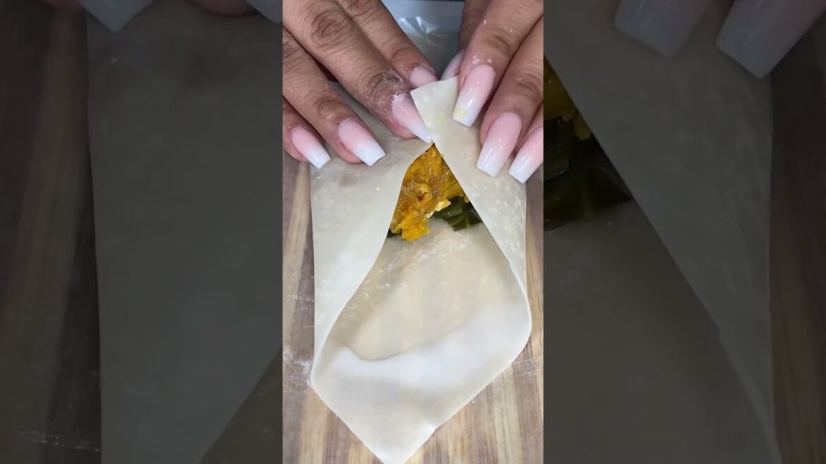 You have to try these soul food egg rolls! #soulfood #dinner #macandcheese #candiedyams #dinneridea