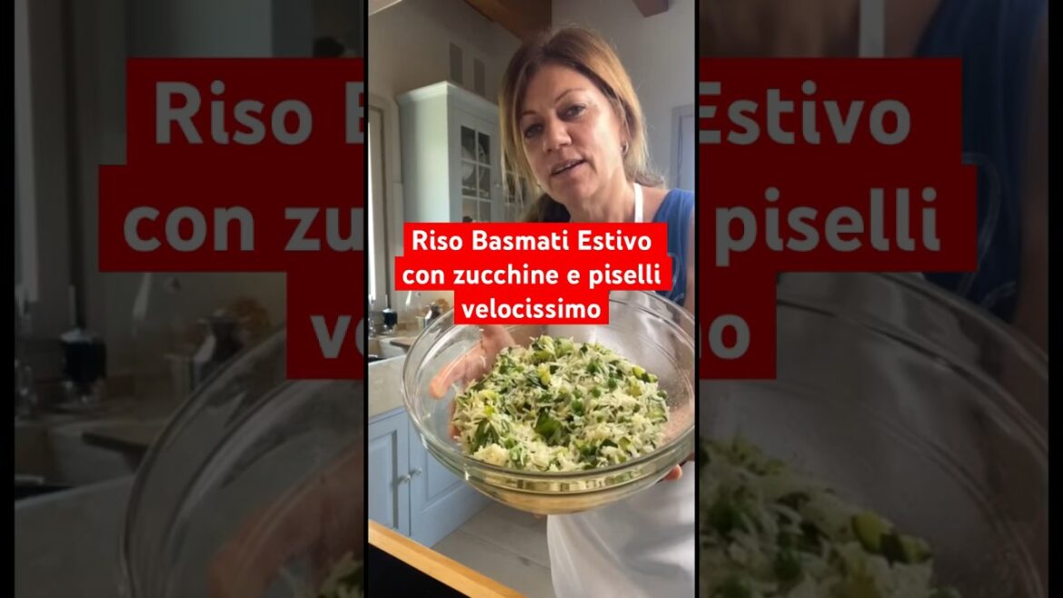 Riso Basmati Estivo con Zucchine e Piselli Velocissimo #shorts #rice