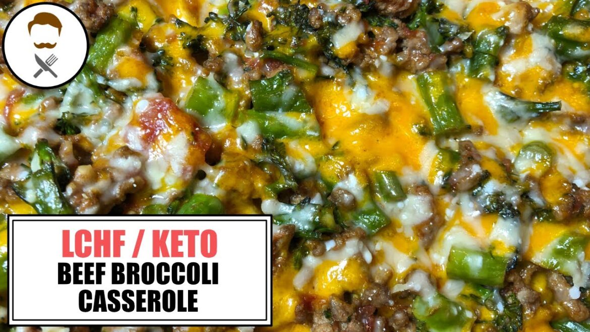 Beef Broccoli Casserole || The Keto Kitchen
