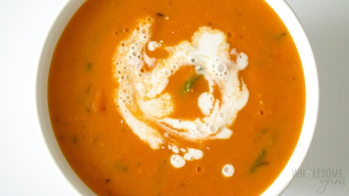 Keto Low Carb Roasted Tomato Soup Recipe With Fresh Tomatoes Keto Low Carb Roasted Tomato Soup Recipe With Fresh Tomatoes