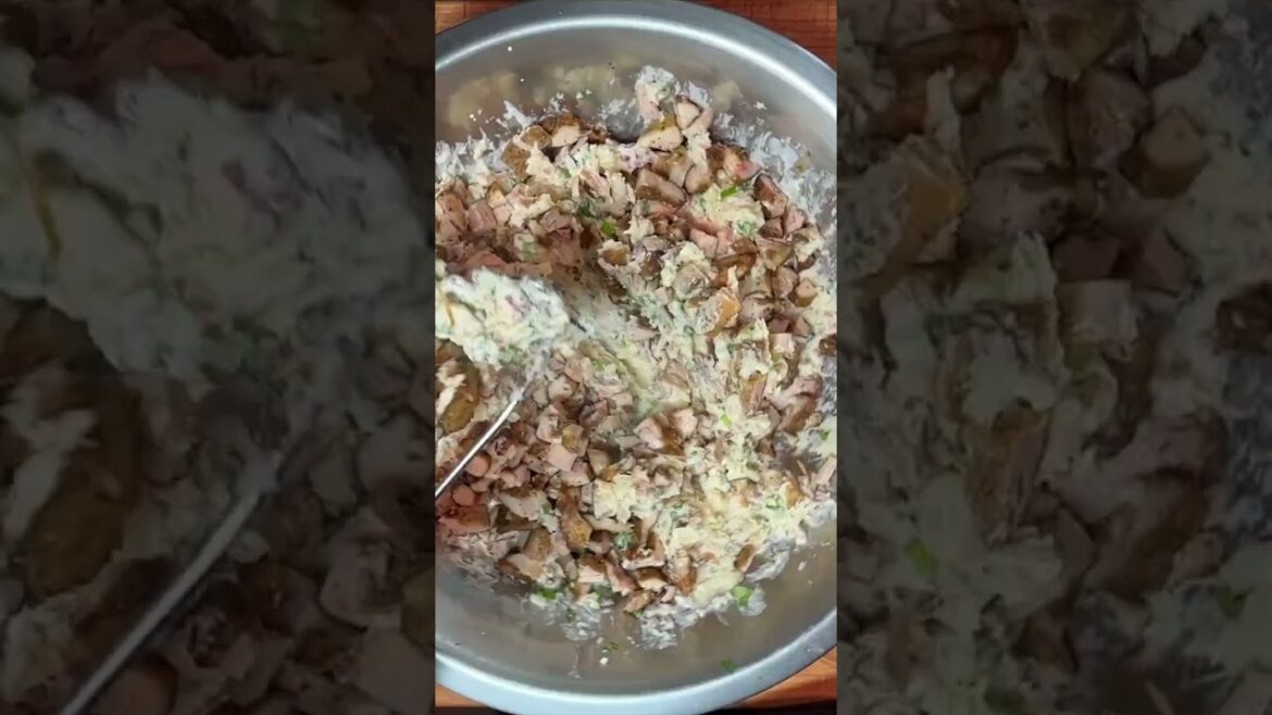 How to Make a Potato Chicken Knish #shorts #shortsvideo #fyp #food