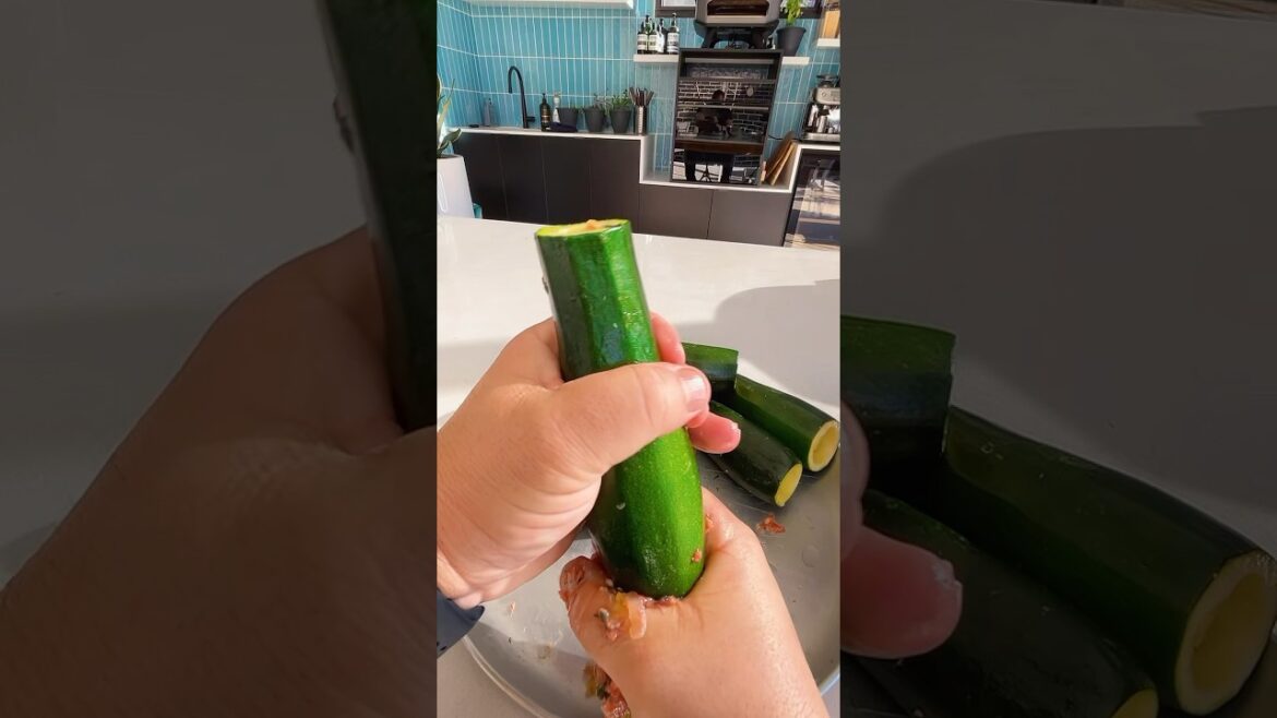 Stuffed Zucchini with Ground Meat and Avgolemono Sauce. #greece #greekfood #youtube