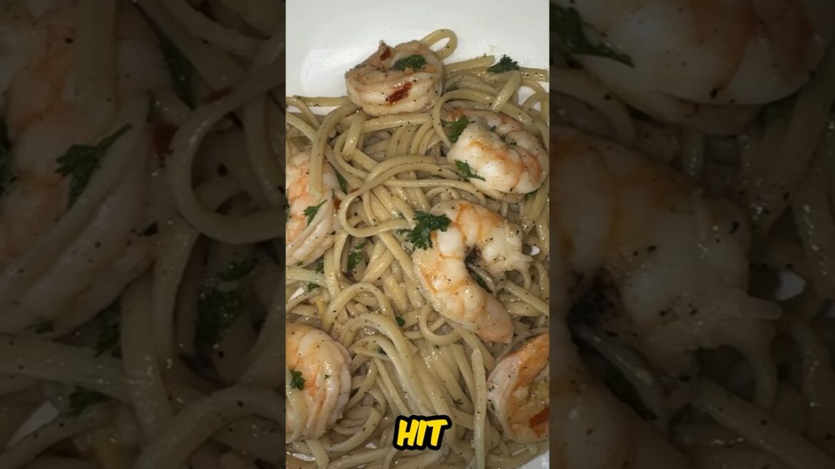 High Protein Shrimp Scampi #lowcalorie #cooking