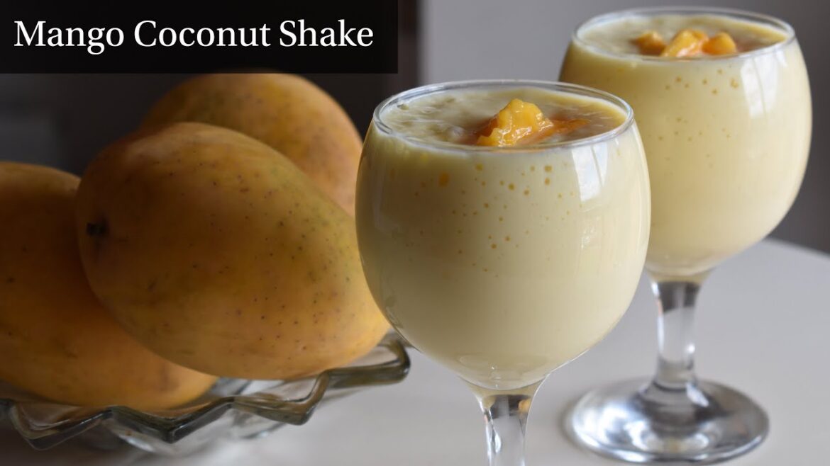 Mango Coconut Shake | Mango Milkshake recipe | How to make Mango coconut milk Shake Mango Coconut Shake | Mango Milkshake recipe | How to make Mango coconut milk Shake