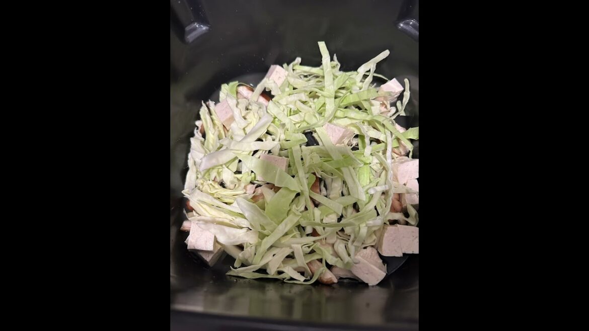 Ninja Speedi Meal in 15 Minutes: Sea Bass, cabbage, tofu, mushrooms #cooking #ninja #airfryer