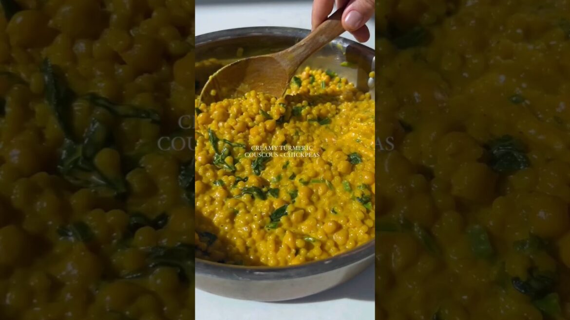 Creamy Turmeric COUSCOUS CHICKPEAS#light and easy#subscribe# food # foodie Creamy Turmeric COUSCOUS CHICKPEAS#light and easy#subscribe# food # foodie
