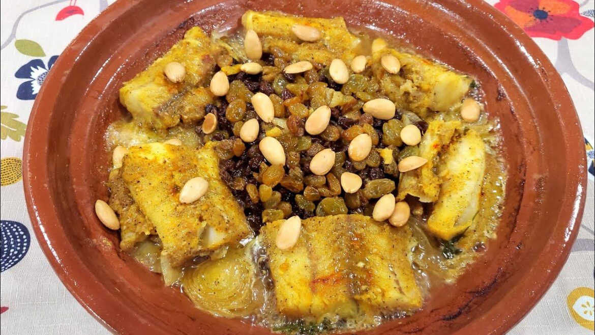 Moroccan cod with raisins & honey full recipe Moroccan cod with raisins & honey full recipe