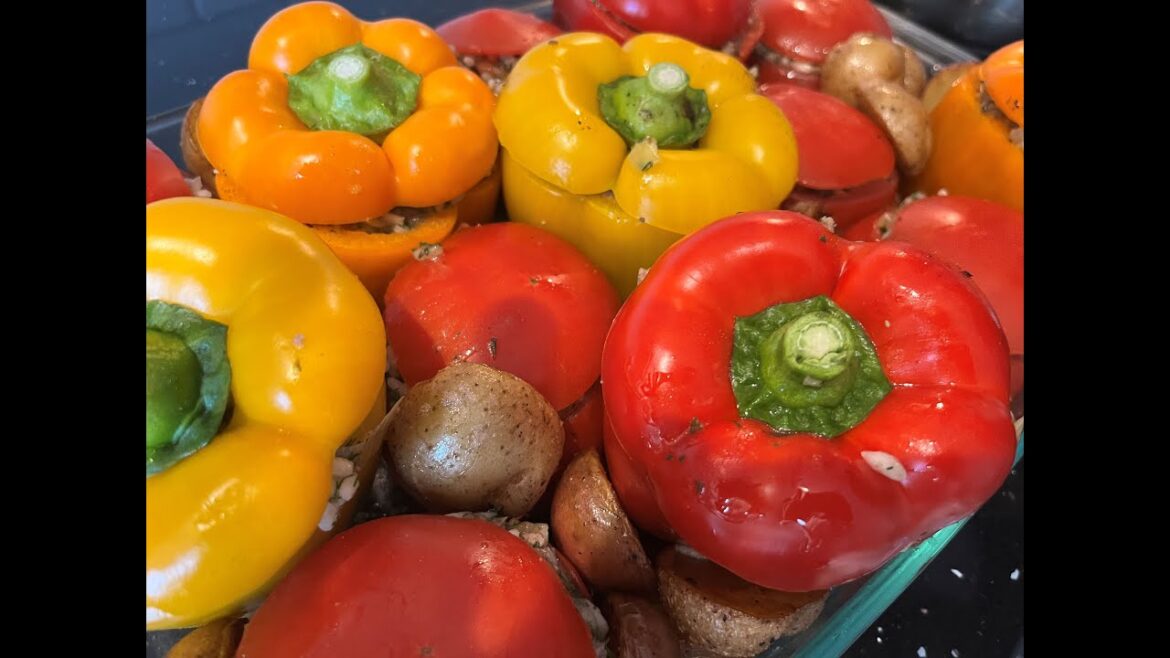 Best Greek Gemista (yamista)! Stuffed Peppers and tomatos Best Greek Gemista (yamista)! Stuffed Peppers and tomatos