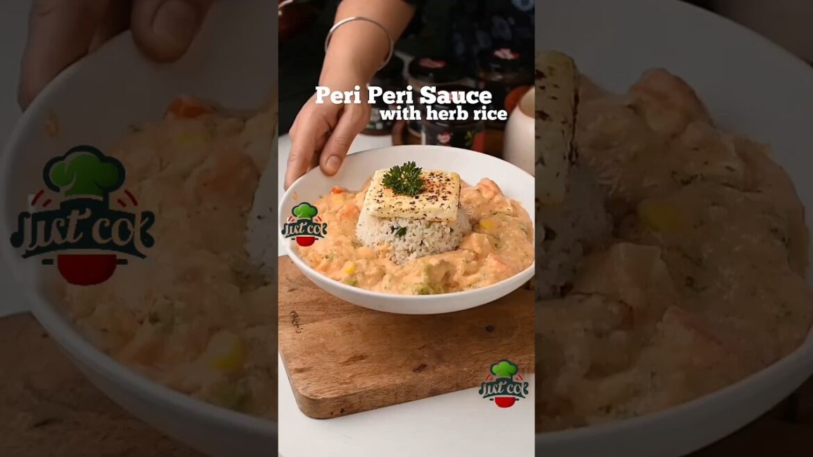 Spicy Peri Peri Sauce Paired with Herb Rice Recipe #food #rice #periscope #sauce