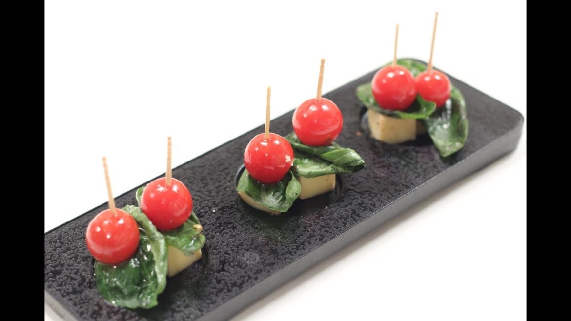 Basil Tomato Mozzarella Skewers | Sanjeev Kapoor Khazana