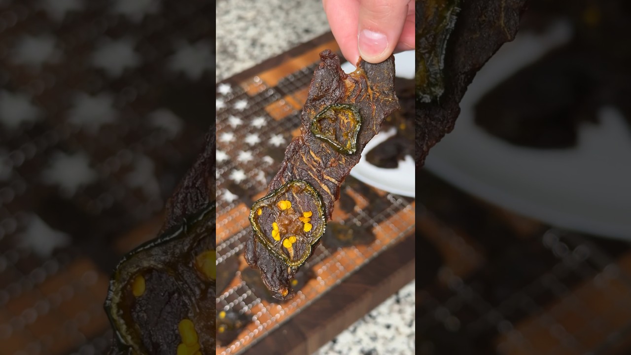 You NEED to try this Cowboy Candy Beef Jerky! recipe easyrecipe 