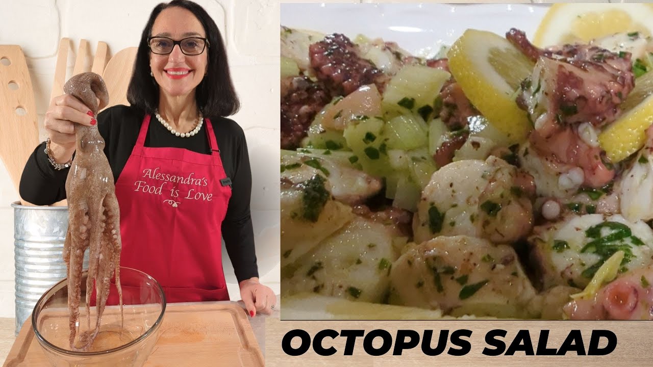 Octopus Salad. We show how to clean and cook Octopus. Insalata di polpo ...