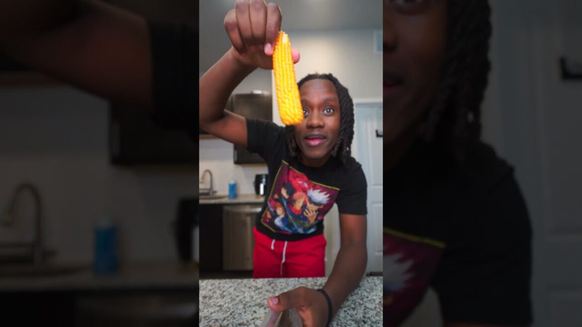 Popping corn on the cob in the microwave