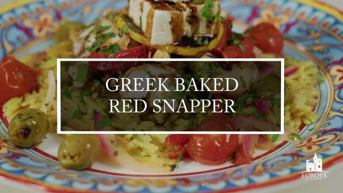 Europa Table's Cooking With Chef Hany, Greek Baked Red Snapper with Orzo